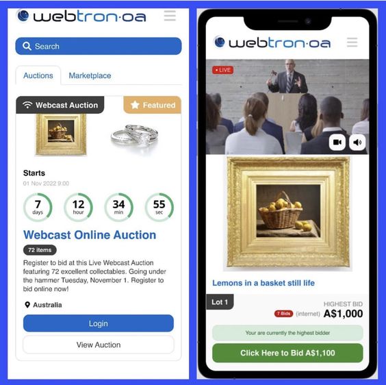 Livestream auction software 