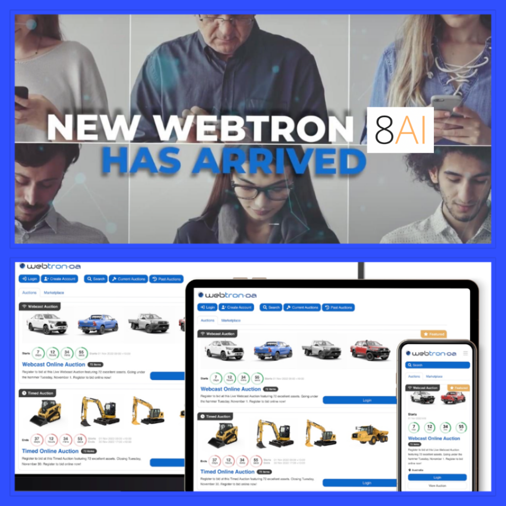 Webtron auction software artificial intelligence. 8AI