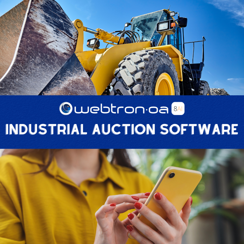 Industrial auction software webtron version 8.0 Ai. 