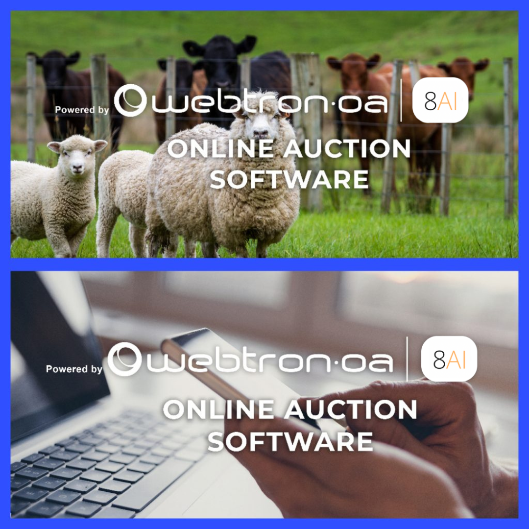 Livestock auction software system for the Livestock auctioneer
