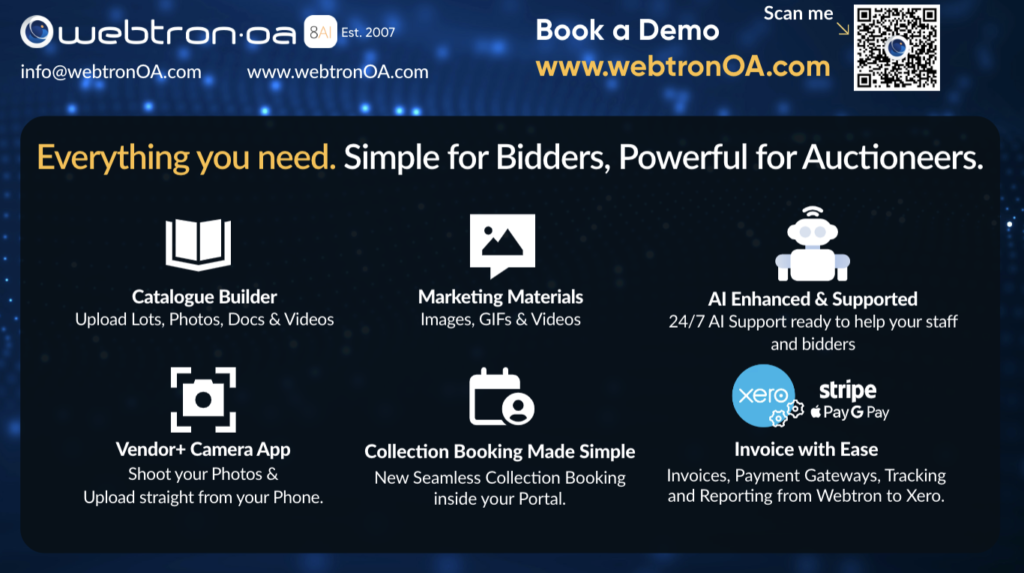 New Zealand Auction Software with service for auctioneers and auction houses