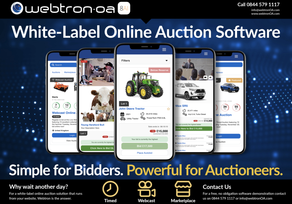 UK Clearing Online Auction Software for Auction Houses and Auctioneers
