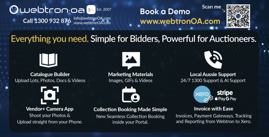 Australia Auction Software for Auction Houses and Auctioneers. An All-in-one package.