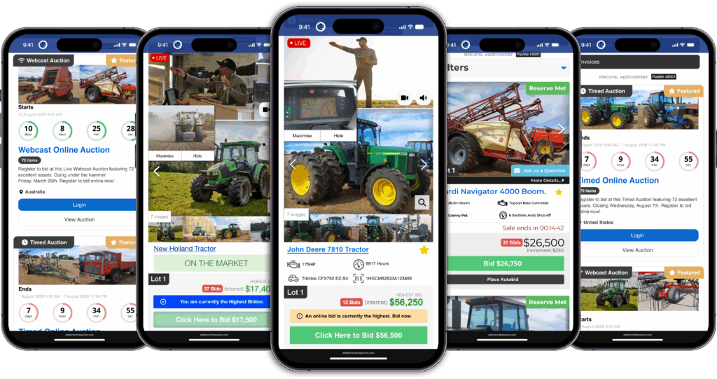Enterprise auction software for auctioneers.
