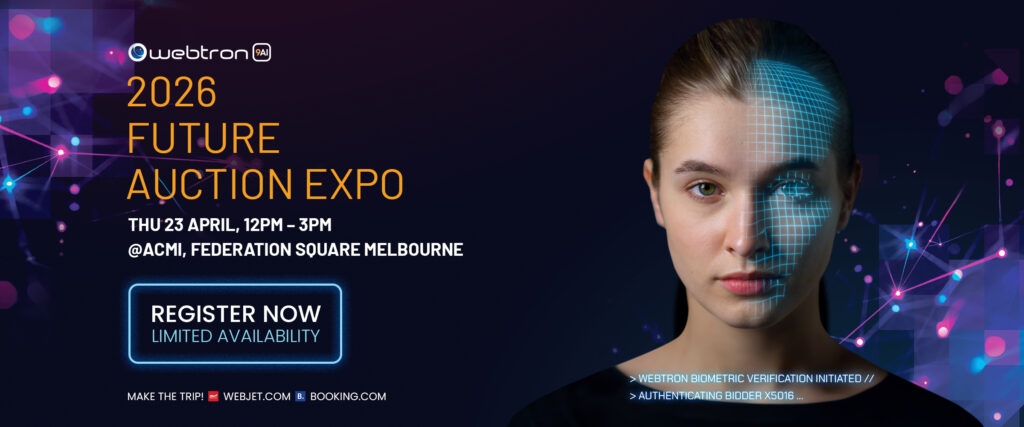 Webtron’s 2026 Future Auction Expo at ACMI theatre in Federation Square, April 23rd.